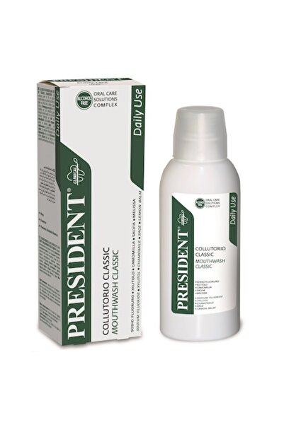 President Apă de gură clasică pentru uz zilnic, fără alcool, 200 ml, Italy