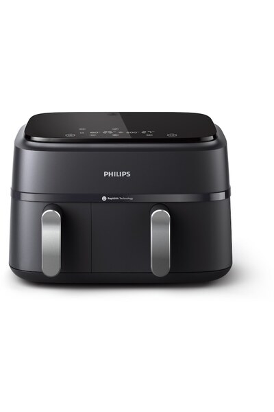 Philips Διπλή φριτέζα χωρίς λάδι Airfryer Series 3000 NA351/00, Rapid Air, συ...