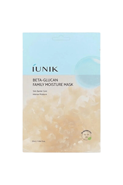iUNIK Mască hidratantă Beta Glucan Family Moisture Mask 25 ml mască facială hidratantă