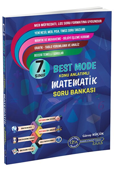 Gür Yayınları Best Mode 7. Sınıf Yeni Nesil Konu Anlatımlı Matematik Soru Ban...