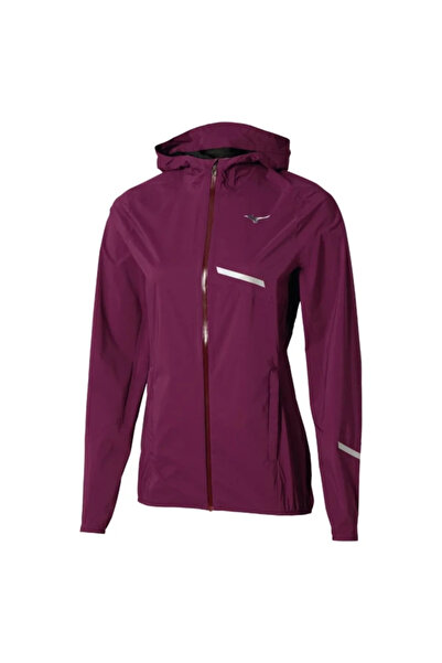 MIZUNO Waterproof 20K Er Women's Raincoat Burgundy