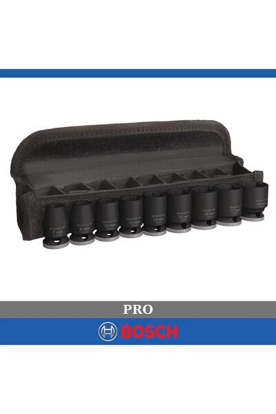 Bosch Pro 3/8" 7-19 mm Havalı Lokma Takımı 9 Prç 2608003036