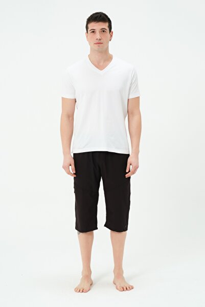 TESMAY Men's Long Swim Shorts 2827-25 Black