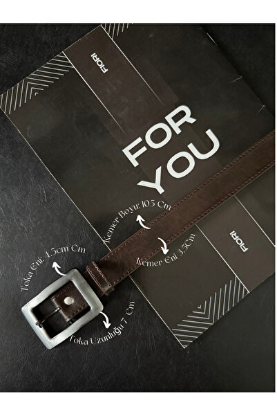 Fiori Antique Square Gold Buckle Women's Trouser Belt, Coat Belt, Dress Belt, Shirt Belt