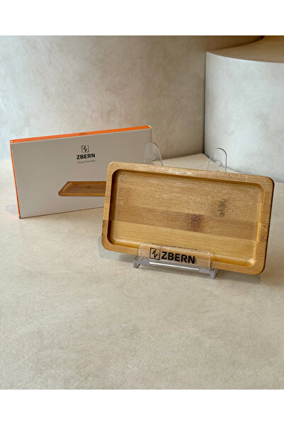 ZBERN BAMBU DİKDÖRTGEN SUNUMLUK - ÇOK AMAÇLI BAMBU SUNUMLUK, TABAK, TEPSİ 20x11x1,5 cm