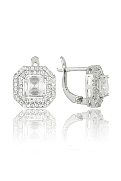 Söğütlü Silver 925 Ayar Gümüş Rodyumlu Özel Tasarım Baget Kesim Zirkon Taşlı ...