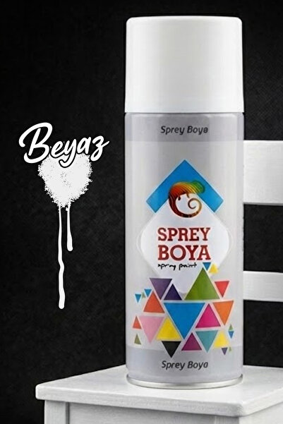 Badem10 Beyaz Sprey Boya 400 ml Metal Ahşap Beton Yüzeylere Uygun Hobi Dekora...