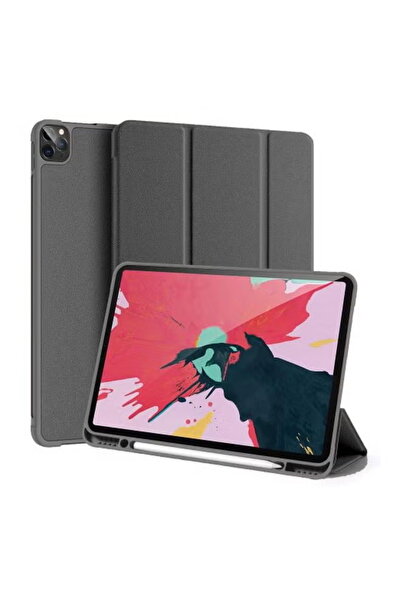 URBBKING Smart Folio Stand Leather Case Cover for iPad Pro 11 inch (2020) 2nd Generation Grey