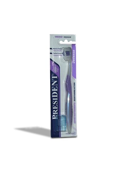 President Defense toothbrush with medium bristles (Medium)