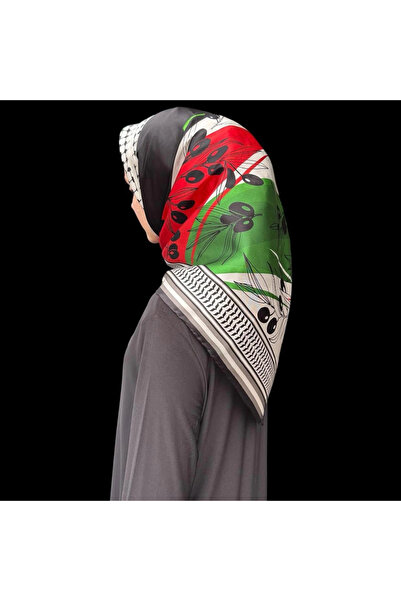 LA BOUTIQUE سلسلة فلسطين حرير تويل 100% - F102 - 90X90