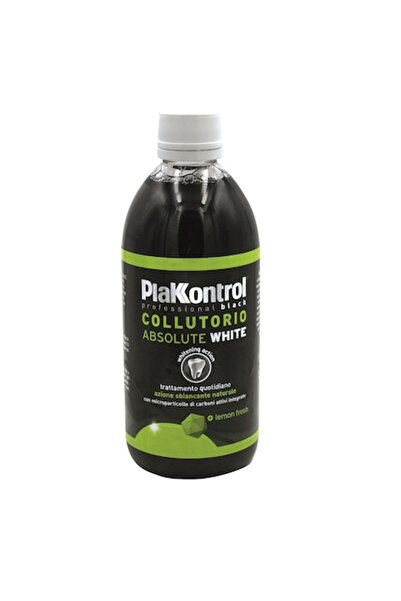 PlaKKontrol Absolute White Mouthwash with Whitening Effect, Activated Charcoa...