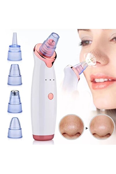 HOZRO Aparat de îndepărtare a punctelor negre faciale, alb/roz, ergonomic, po...