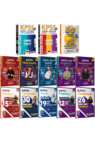 Yargı Yayınları 2026 KPSS Atölye Serisi Tüm Dersler Tamamı Video Çözümlü Soru...