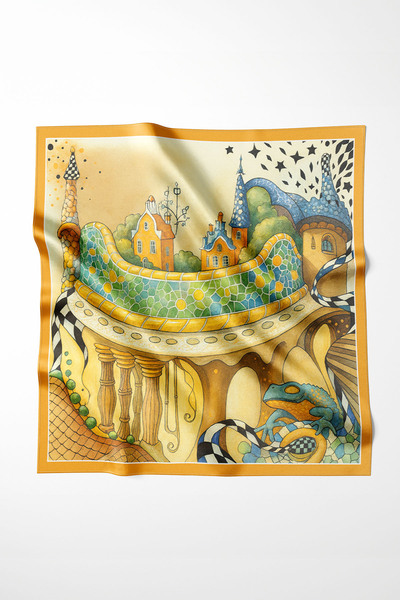 Bagoo Saten İpek Dokulu Fular – 70x70