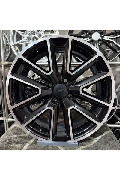 FD Jant 16 inç 4x100 Clio Uyumlu Siyah Elmas Kesim Jant Modeli (4 Adet)