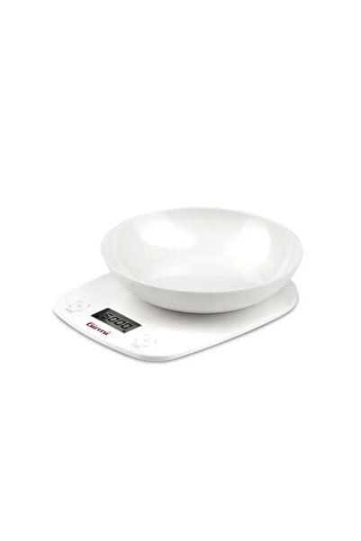 Optim Solution Cântar de bucătărie cu bol PS 01, 5 kg, alb - Girmi