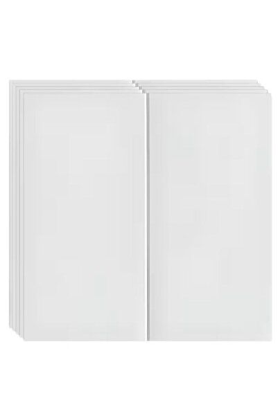 HOZRO Set of 20 3D Self-Adhesive Wallpaper Panels for Ceiling/Wall, White, Mo...