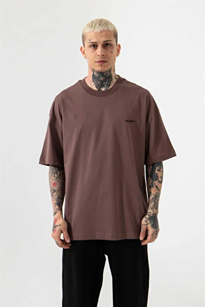 Machinist Men's Oversized Basic Suprem Cotton T-Shirt Plum