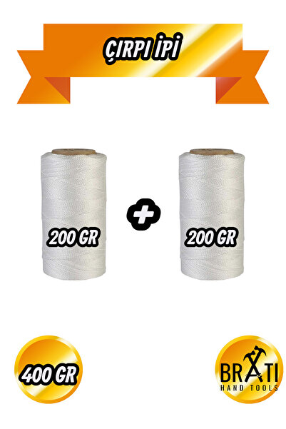 BRATİ HAND TOOLS Trowel Rope Masonry Plastering Construction Nylon Wall Rope Kite String 200 Gr 2 Pieces