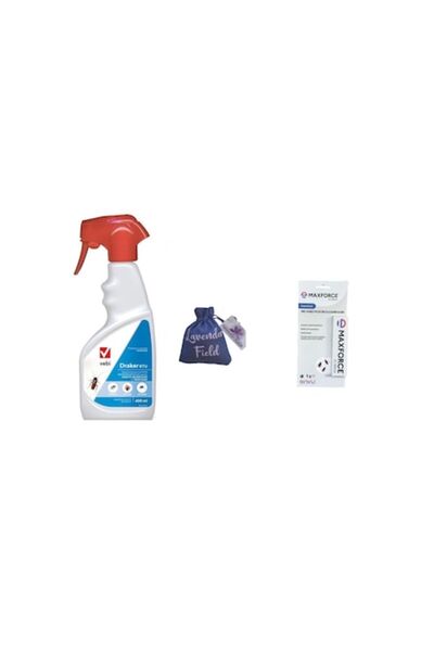 envu Set insecticide profesionale: Maxforce IC Gel 5 g + Draker RTU 400 ml + Pliculeț cu lavandă 10 g