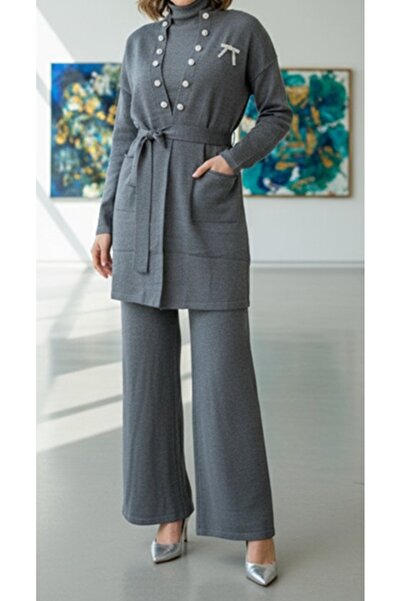 FUAT GÜRSEN Fuat Gürşen 4703 Collar Double Button Detailed Three-Piece Suit