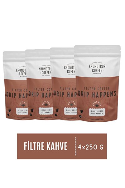 Kronotrop Drip Filtre Çekirdek Kahve 250 gr x 4 Adet