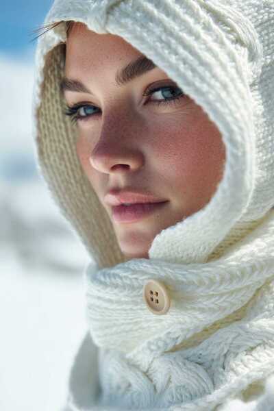 LAGRANZE Eșarfă cu glugă Nordic Hood pentru femei