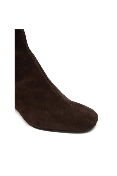 FURLA Ghete de damă cu imprimeu cafea închisă la culoare