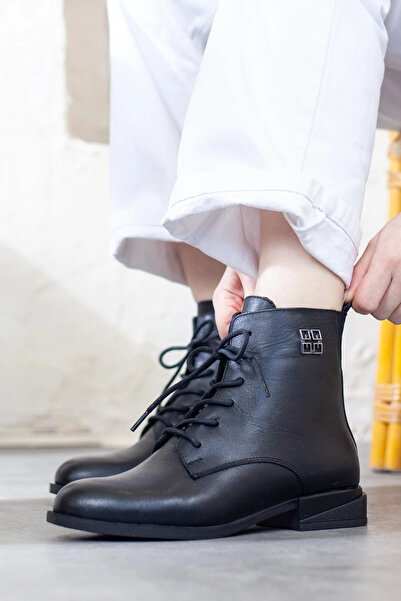 Adım Adım Γυναικείες μπότες από γνήσιο δέρμα Bulldozer