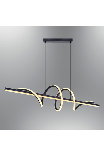 Özcan Aydınlatma 1431-1AS-19 Helical Uzun Sarkıt Siyah
