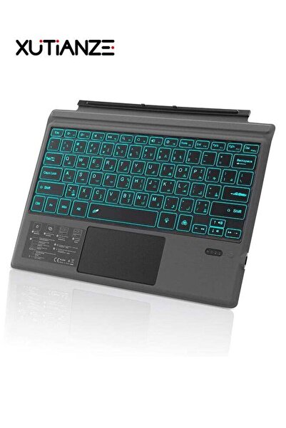 XUTIANZE Wireless Magic Keyboard for Surface Pro 7/6/5/4/3 - 7-Color Backlit Keyboard Cover