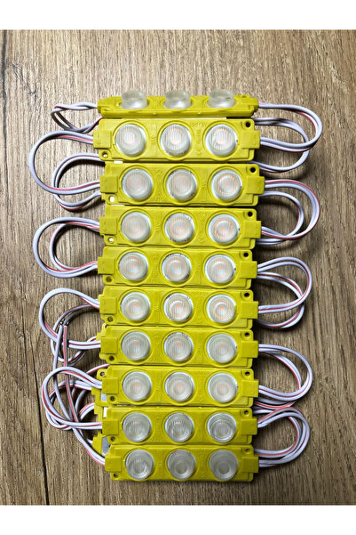 KaraköyOnline 12 Volt 3’lü 3 Watt Geniş Lensli 3030 Modül Led