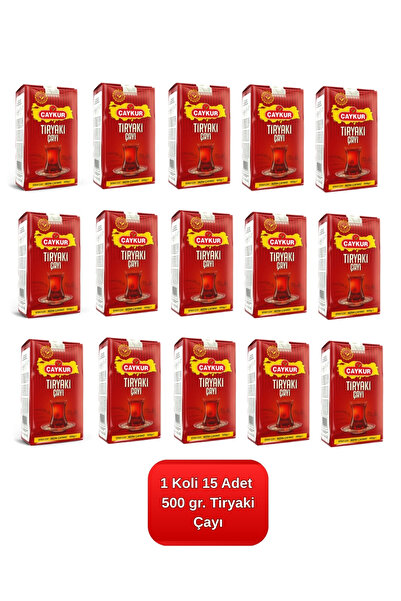 Çaykur Tiryaki Çay 500 gr. 15'li Koli