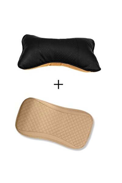 HOZRO Set perne tetieră și cotieră auto, suport ergonomic pentru gât și brațe...