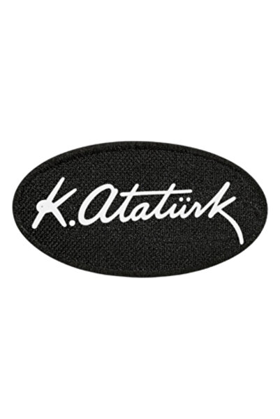 Üniformanya Ataturk Signature Coat of Arms Black Background