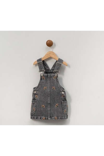 Overdo Çiçek Nakışlı Kot Jile