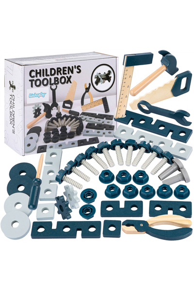 kinderplay Trusa cu scule din lemn Children Toolbox