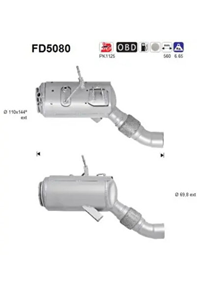 As Filtru Funingine/Particule Sist.De Esapament Bmw 3/5/6