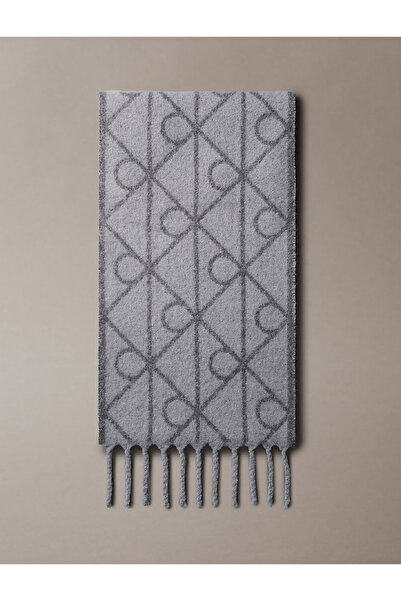 Calvin Klein Erkek Emblem Brushed Atkı