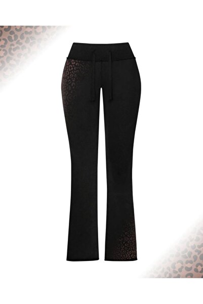 BALİNA Чорапогащи с леопардов принт, шнуровка и тясна кройка от памук