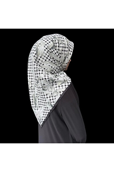 LA BOUTIQUE وشاح القفص F111-03 90X90 عشبي/عشبي