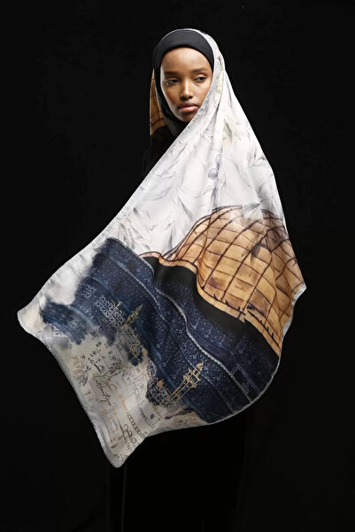 LA BOUTIQUE Kefi̇ye Shawl F104 70X190 Herbal/Herbal