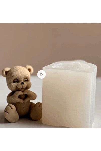 SiliconForms Mulaj din silicon Ursuleț de pluș cu o inimă