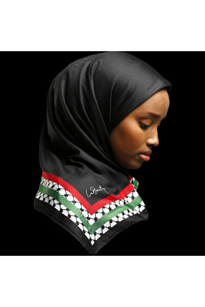 LA BOUTIQUE وشاح كوفية F113 90×90 عشبي/نباتي