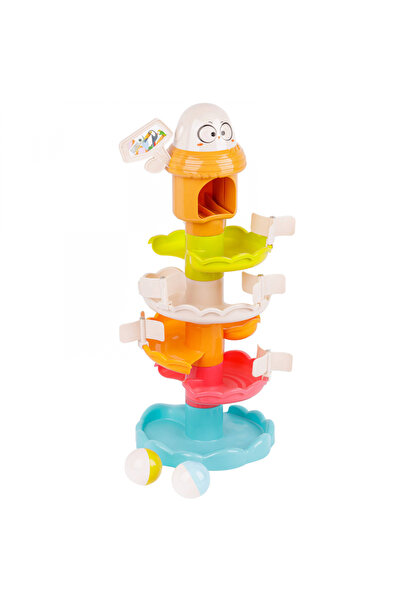 kinderplay Set constructie 17 piese circuit cu bile Rainmow Balls