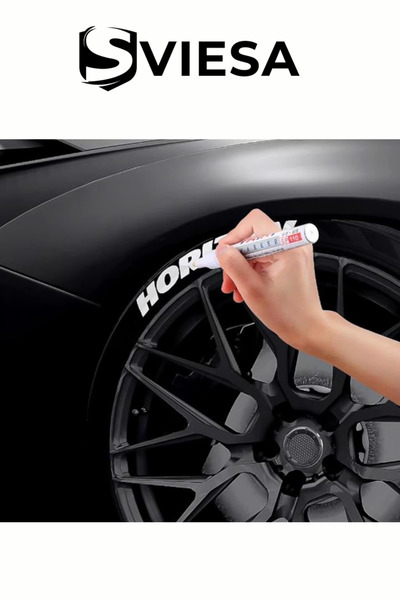 Sviesa Oto Lastik Yazı Kalemi Beyaz Araç Lastik Yazma Boyama Kalemi