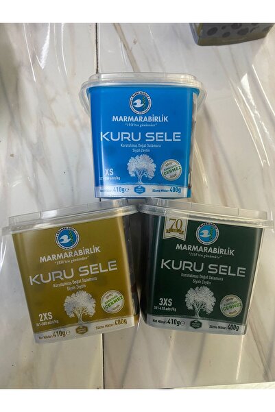 MarmaraBirlik Kuru Sele Zeytin 400 GR 3'LÜ Paket