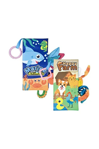 Arabest Baby Books Toys, Touch Feel Activity Soft Book, Newborn Baby Sensory Toys