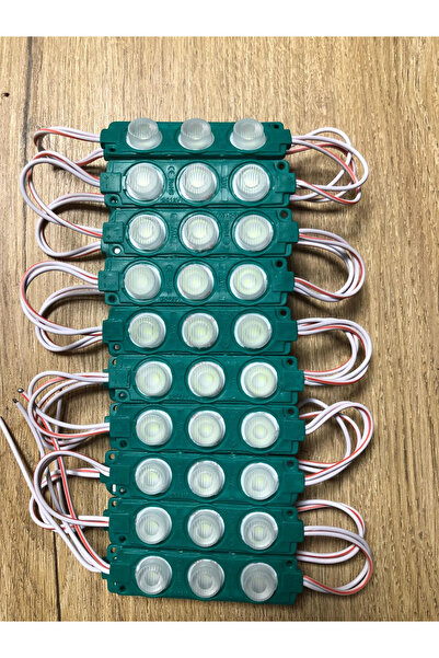 KaraköyOnline 12 Volt 3’lü 3 Watt Geniş Lensli 3030 Modül Led