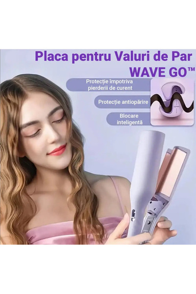PANDERA.RO Placa pentru Valuri de Par WAVE GO
